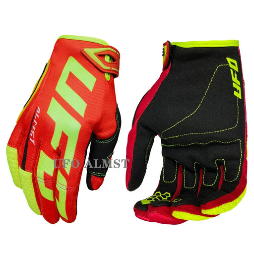 Guanti Moto Enduro Motocross UFO Almst – Antiscivolo, Traspiranti e Antiurto con Touch Screen, Guanti MX ATV Estivi - Campeda