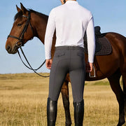 Pantaloni da equitazione semi-siliconati per uomo