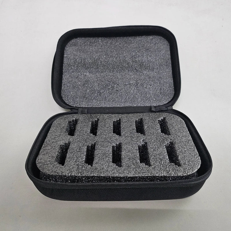 Organizer per custodia con lama per tagliacapelli per toelettatura-custodia rigida da viaggio contiene 10 lame-aggiornamento
