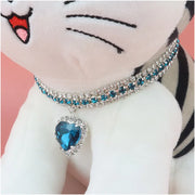 Simpatico collare per gatti di lusso Collana regolabile Ciondolo a cuore - immagine 5