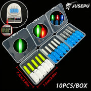 JUSEPU Set di 5 Luci LED per Canna da Pesca Notturna