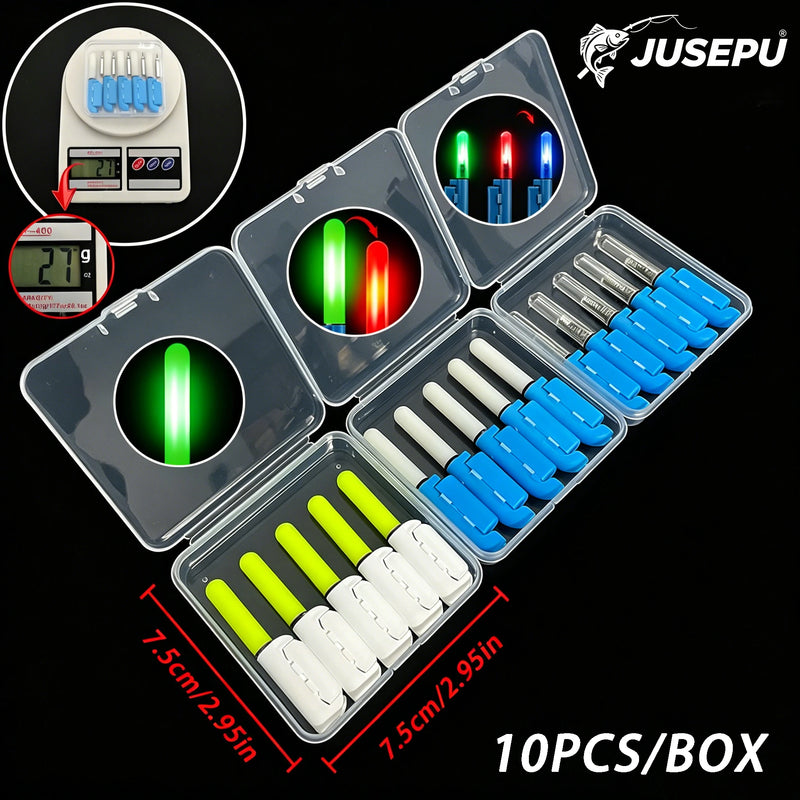 JUSEPU Set di 5 Luci LED per Canna da Pesca Notturna