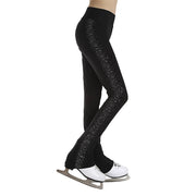 Pantaloni da pattinaggio di figura per ragazze adolescenti Strass laterali Leggings - immagine 8