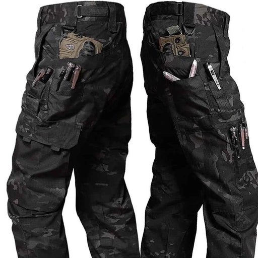 Pantaloni tattici cargo da esterno uomo multitasche impermeabili Abbigliamento lavoro