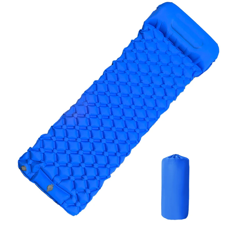 Materassino Gonfiabile da Campeggio Ultralight con Cuscino – Pompa Integrata per Trekking & Outdoor - Campeda