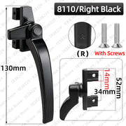 Serratura KAK per Porte e Finestre con Apertura a Pressione - 8110-Right-Black - immagine 5