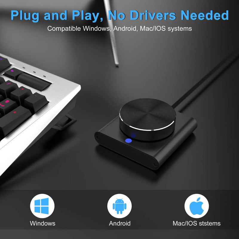 Manopola di controllo del volume USB Altoparlante computer PC Controller audio - immagine 6