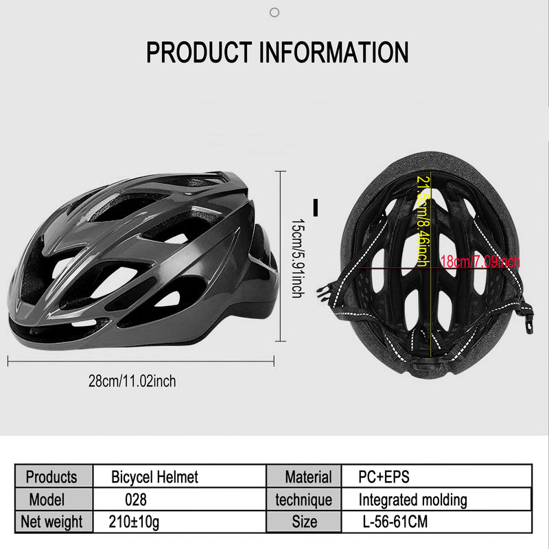 Casco Ciclismo Ultralight PJT – MTB, Strada e Skate con Ventilazione e Protezione EPS