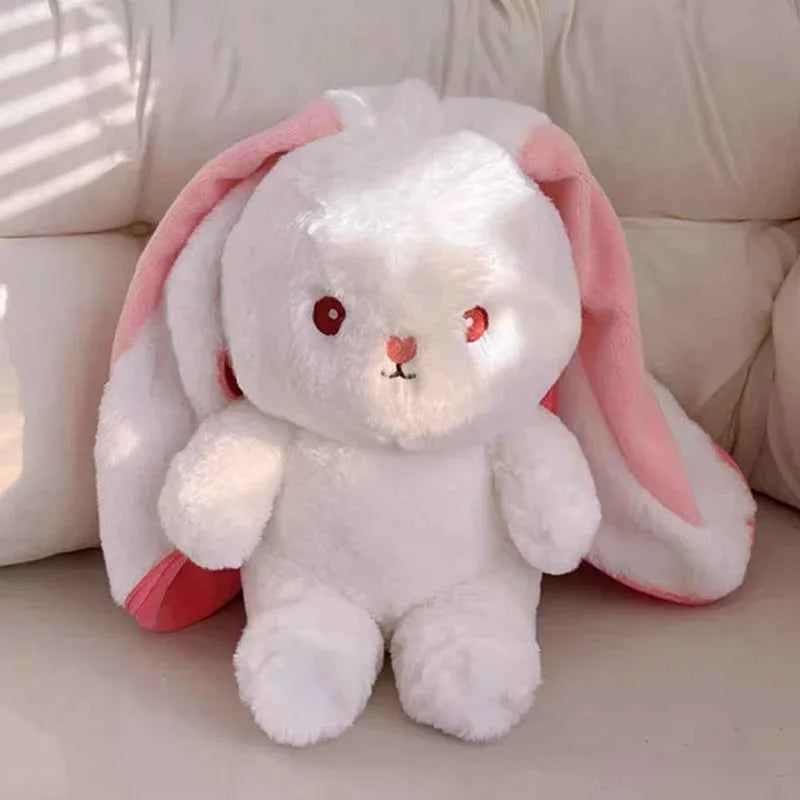 25 cm carino fragola carota coniglio peluche farcito creativo in frutta trasforma bambino coccoloso coniglietto bambola per regalo di compleanno per bambini