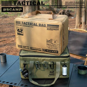 Borsa Tattica Campeggio 30-42L – Organizer Outdoor Impermeabile con Scomparti Modulari per Picnic e Attrezzatura - Campeda