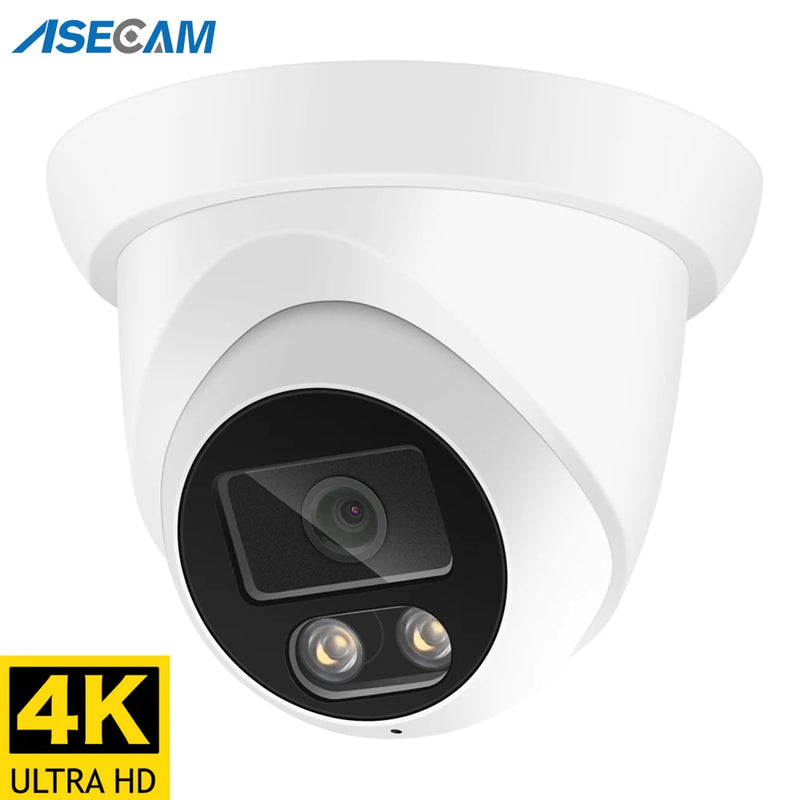 Telecamera IP ASECAM 4K 8MP per esterni con audio POE H.265 Onvif grandangolare