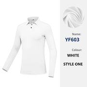 PGM Polo da golf donna ad alta elasticità T-shirt traspirante a maniche lunghe - immagine 14