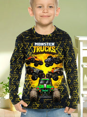 Abbigliamento per bambini Ragazzi Tshirt Manica lunga Cool Gamepad Modello Stampa - immagine 11