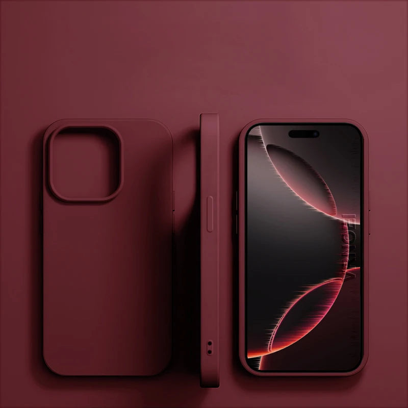 Custodia per telefono in silicone liquido originale per APPLE iPhone 11 13 12 14 15 16 Pro Max Plus 16E Custodie Cover posteriore protettiva antiurto