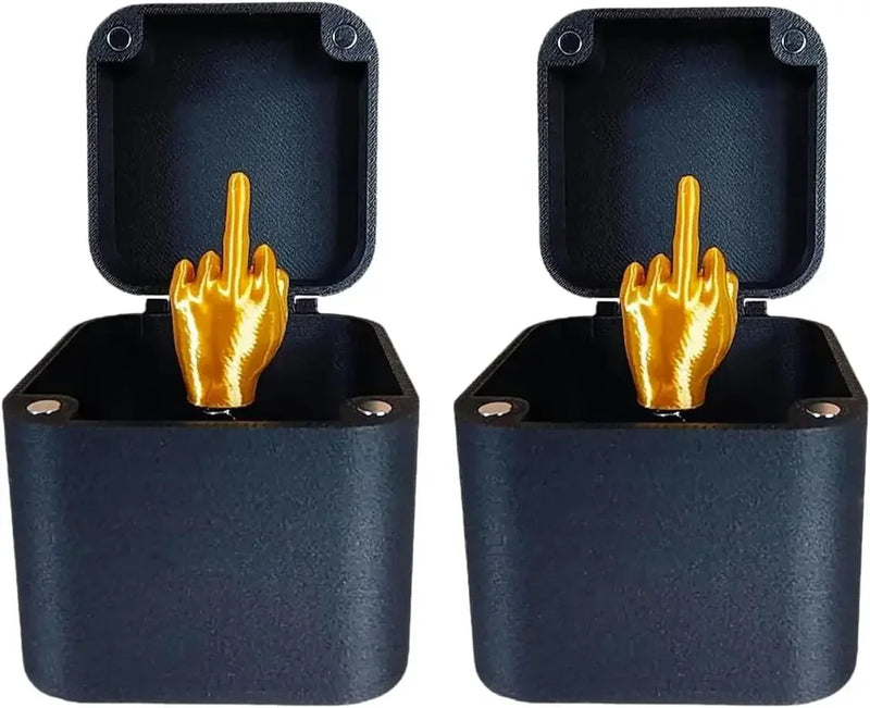 Divertente dito medio in scatola - Regalo bavaglio per decorazioni da scrivania per Halloween, Natale e compleanno, novità giocattolo da ufficio e decorazioni per la casa