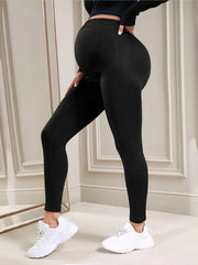 Leggings premaman elastici a vita alta skinny per le donne incinte Supporto la - immagine 7