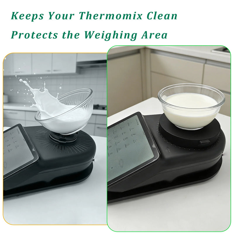 Compatibile con Thermomix TM7, Copertura in Silicone per Protezione della Bilancia, Coperchio Protettivo, Mantiene Pulita la Zona della Bilancia