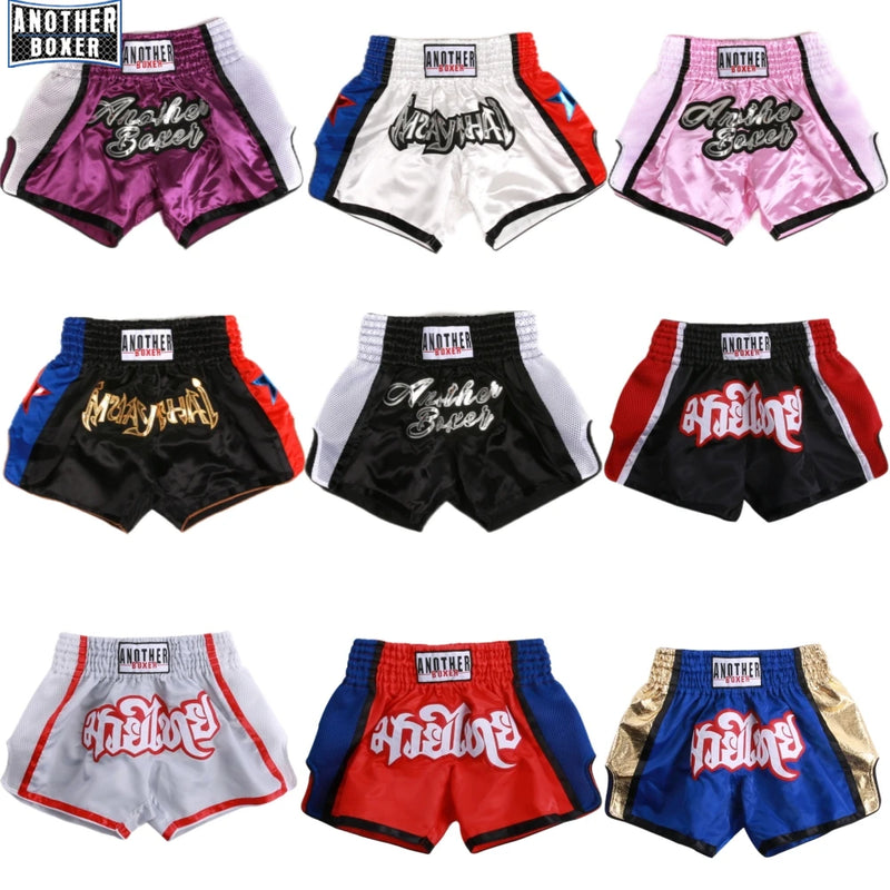 Pantaloncini Muay Thai per Uomo Donna e Bambino Abbigliamento da Palestra