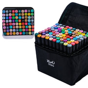 Set di pennarelli artistici oleosi a doppia testa da 24-80 colori per disegnare - immagine 14