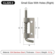 2 Pezzi CL225 Perno a Molla in Acciaio Inox 304 Argento - CL225-3-DK304-RIGHT - immagine 20