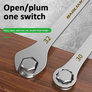 Chiave aperta ultrasottile Chiavi a cricchetto da 5-32MM Chiavi universali Chiave a doppio scopo per strumento di riparazione auto moto bicicletta