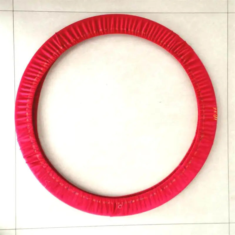 Copertura per Cerchio da Ginnastica Ritmica in Velluto Dorato - Red Diameter 60--65 - immagine 25