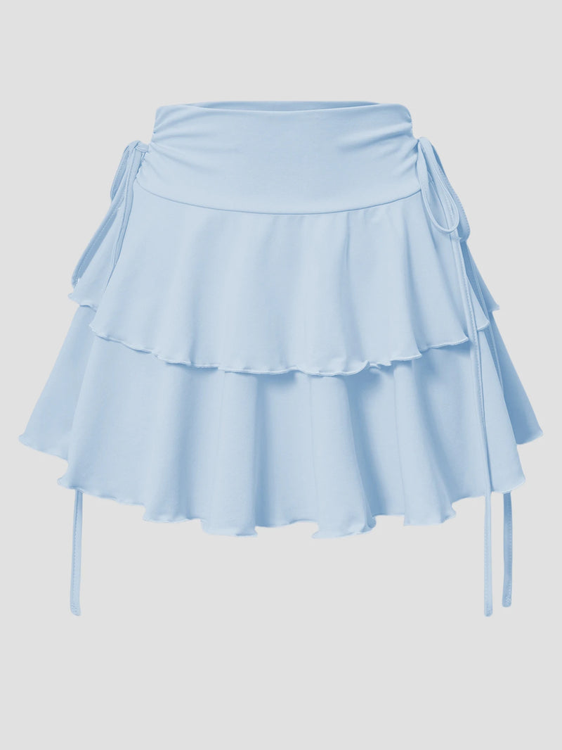 Nuova gonna a tinta unita da donna, moda estiva, versatile, a vita alta, vestibilità slim, elastica, gonna corta, articoli disponibili in magazzino
