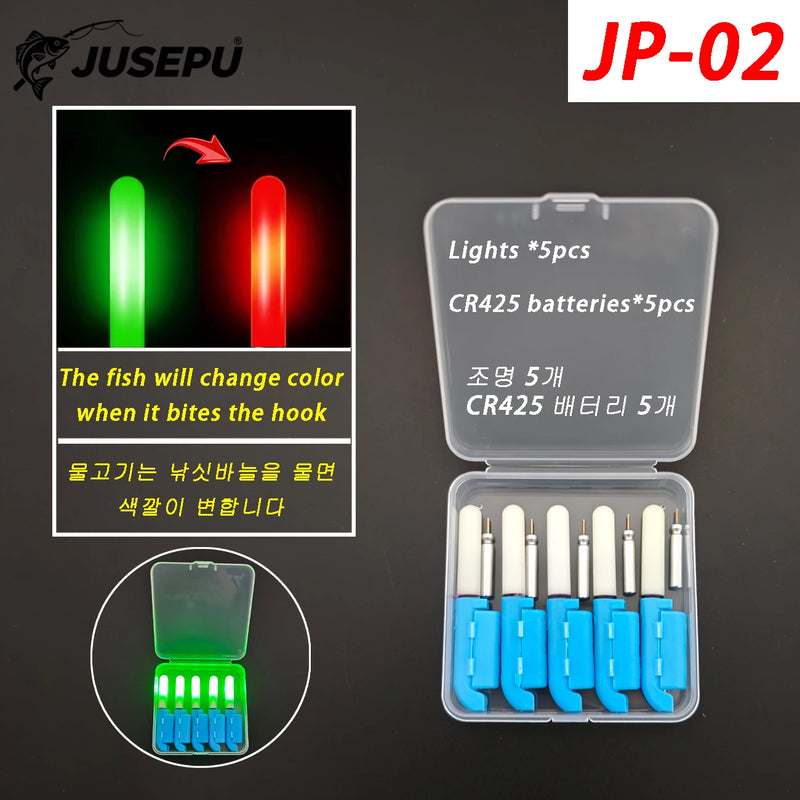 JUSEPU Set di 5 Luci LED per Canna da Pesca Notturna - immagine 8