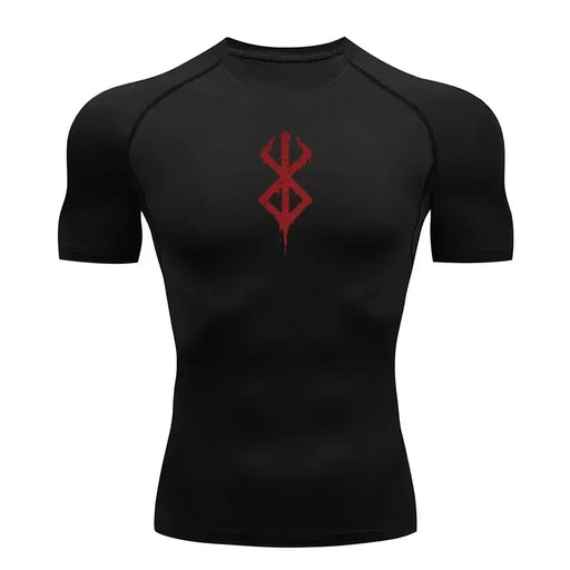 T-shirt compressione uomo LAMLKKY – rash guard traspirante ad asciugatura rapida per fitness, palestra e sport - Campeda