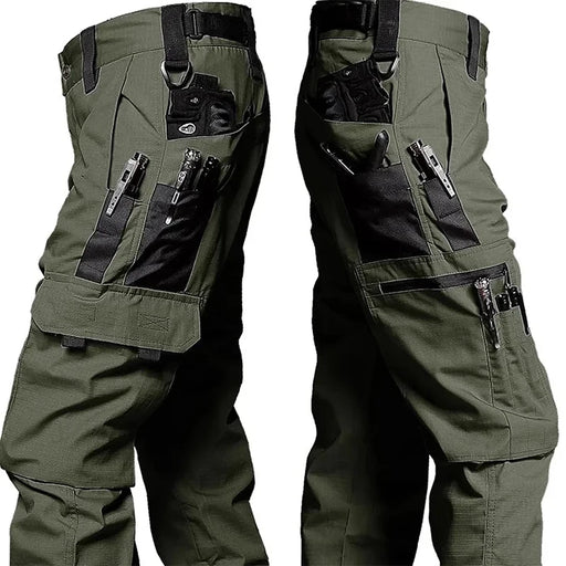 Pantaloni cargo uomo tattici multitasche impermeabili – pantaloni da lavoro e trekking outdoor resistenti - Campeda