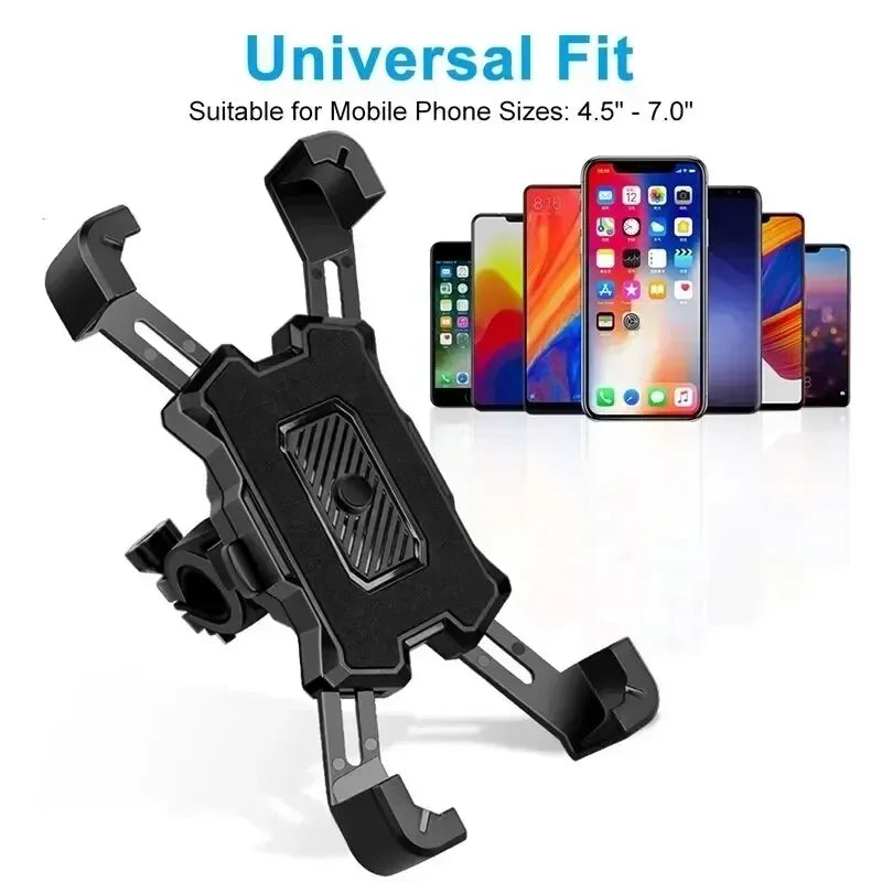 Supporto Smartphone Moto e Bici 360° – Porta Telefono Universale Antiscivolo per MTB, Scooter e E-Bike Compatibile iPhone Android - Campeda