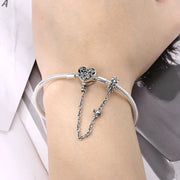 Bracciali in Argento Sterling 925 con Chiusura a Cuore e Catena Serpente - immagine 6