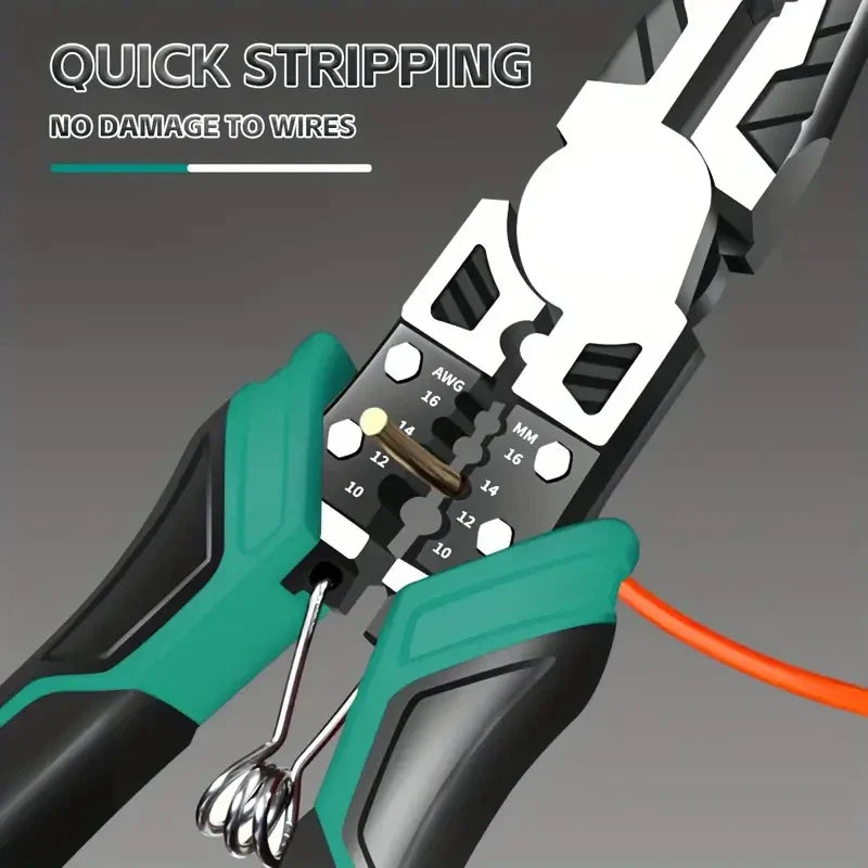 Tagliafili multifunzionali in lega resistente Pinze ad ago diagonale Strumenti hardware Set di pinze per filo per elettricisti universali - Campeda