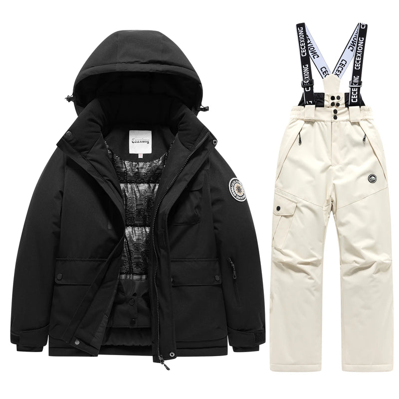 Sci invernale Cappotto e pantaloni da per bambini Set 2 pezzi Caldo impermeabile - heixing 6