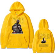 Boxing King Mike Tyson Felpa con cappuccio stampa fronte-retro Uomo e donna Cool - immagine 7
