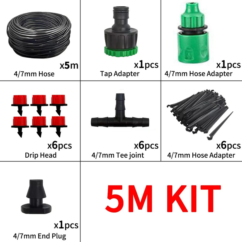 50-800 pz Gocciolatori per Irrigazione Regolabili Irrigatori 1/4 ''Emettitore Gocciolatore Micro Irrigazione a Gocciolamento Irrigatori per Sistema di Irrigazione
