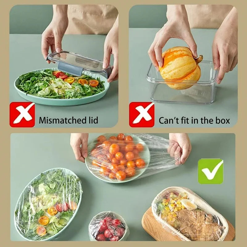 Coperture Elastiche Alimentari Monouso per Conservare Cibo Fresco e Protetto