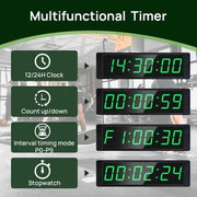 Timer da Palestra per Home Gym Orologio Digitale con Pulsante Start/Stop - immagine 3