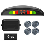 Kit Sensori Parcheggio Auto 4 Sensori 22mm – Radar Retromarcia con Display LED Retroilluminato, Sistema 12V Universale (8 Colori) - Campeda