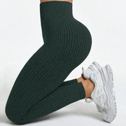Leggings sportivi da donna Pantaloni yoga senza cuciture con controllo della pancia - immagine 7