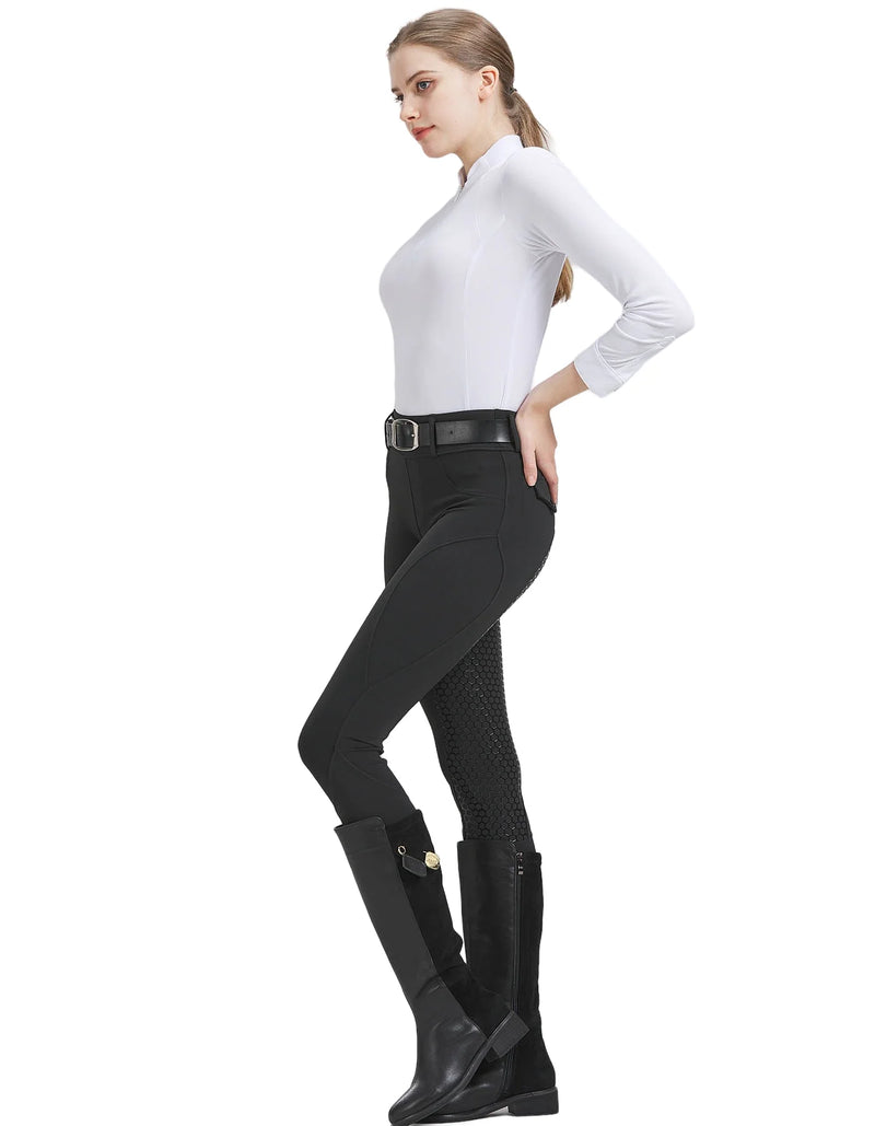 Pantaloni Four Seasons sportivi equestri professionali da donna equitazione - immagine 4