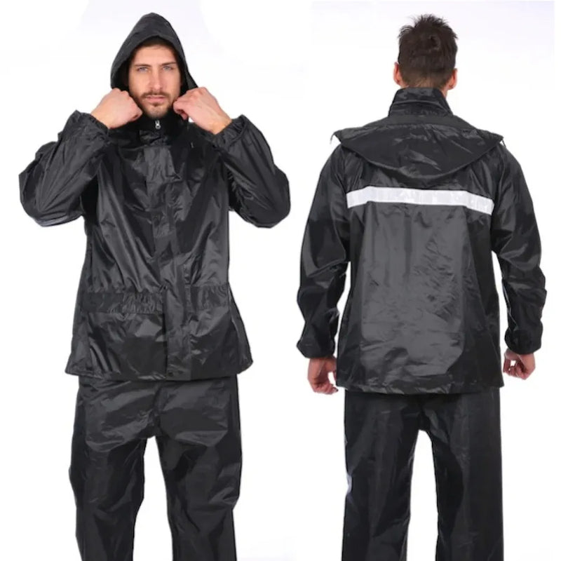 Set impermeabile e pantaloni antipioggia: copertura completa del corpo per condizioni