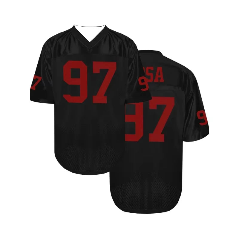 Maglia da Football Americano Retro con Stampa Top Traspirante - TV24349 S(US 36) - immagine 37