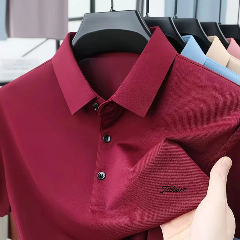 Polo da Golf Uomo Casual per Esterni T-Shirt Estiva di Alta Gamma - immagine 12