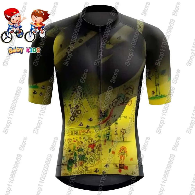 Set Maglia Ciclismo Bambini Tour Francia Wout Van Aert - immagine 20