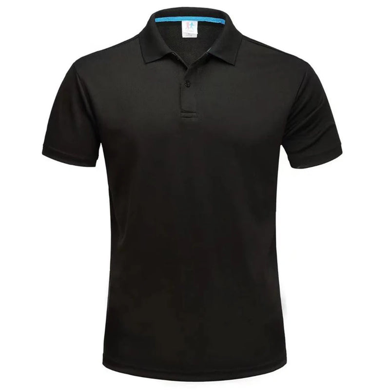 Polo da Golf traspirante ad asciugatura rapida T-Shirt uomo estiva a maniche corte - immagine 9