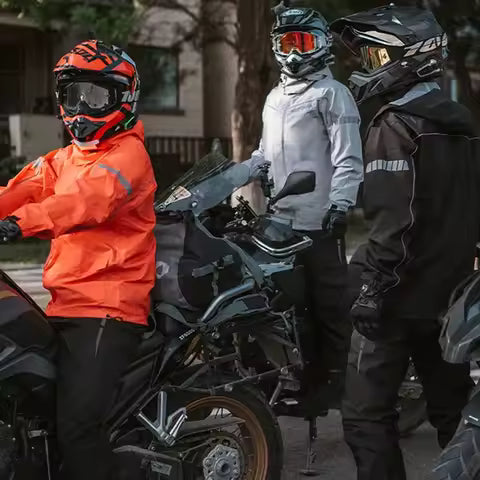 Tuta da pioggia per moto impermeabile divisa Giacca e pantaloni ciclismo Leggero