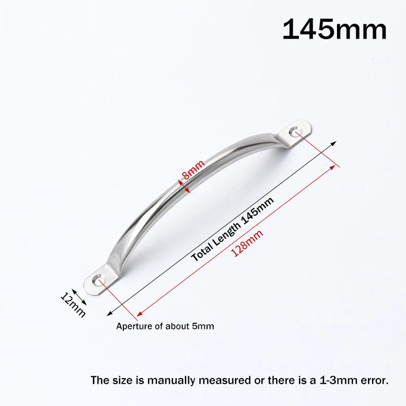 Maniglie per porte multiuso in acciaio inossidabile da 2 pezzi - 145MM(8mm) - immagine 4