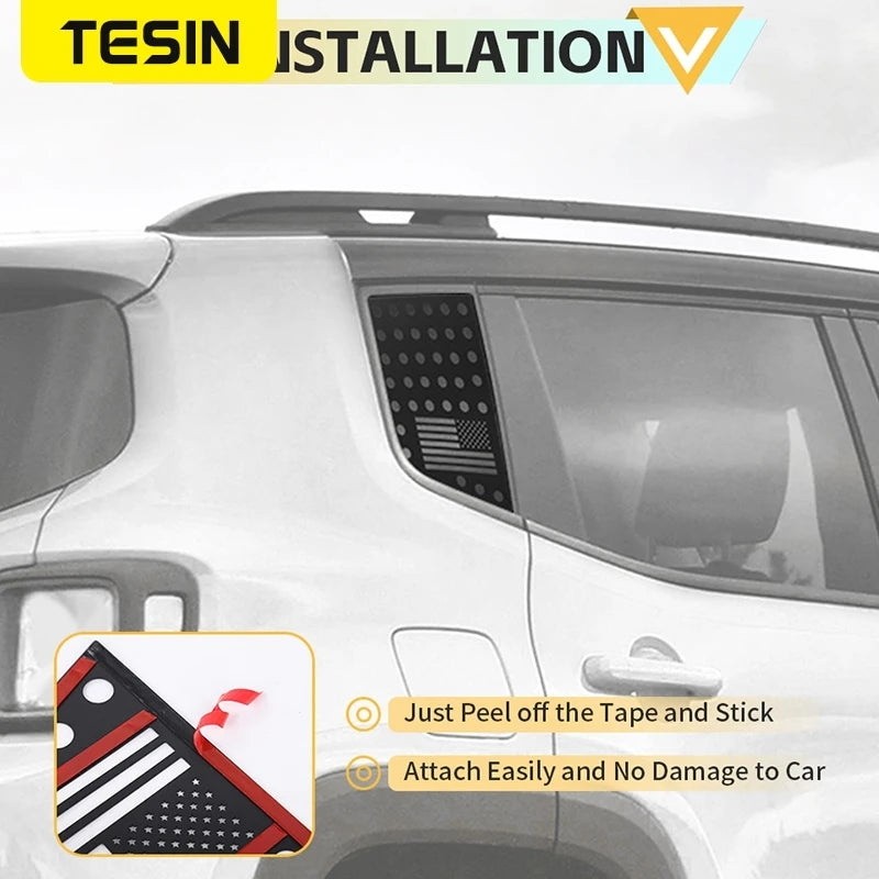 Modanature Vetri Jeep Renegade 2016-2024 – Copertura Decorativa in Alluminio Premium