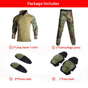 Kit tattici Tute mimetiche da esterno per uomo Uniforme combattimento Pantaloni - immagine 16